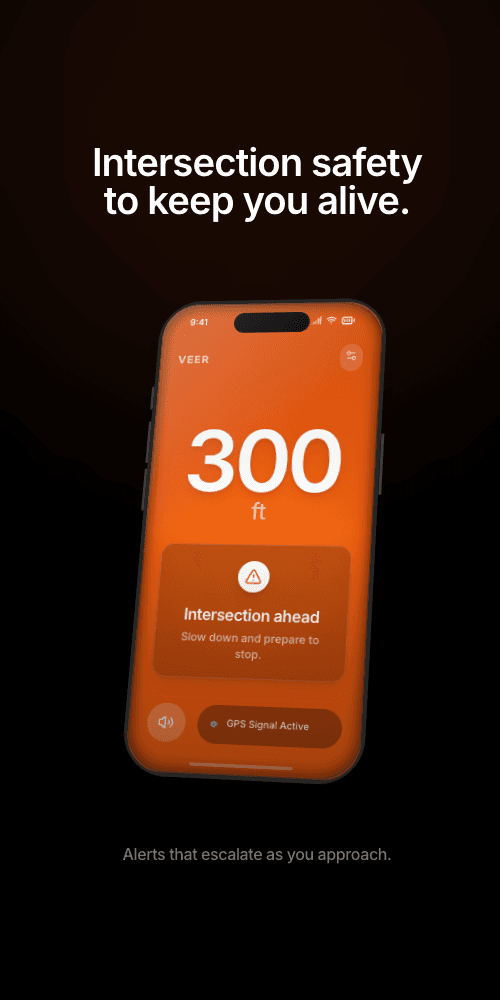 VEER 300ft intersection alert